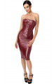 Robe Mi Longue Dark Romance Fetish Bordeaux