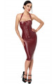 Robe Mi Longue Dark Romance Fetish Bordeaux