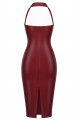 Robe Mi Longue Dark Romance Fetish Bordeaux