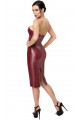 Robe Mi Longue Dark Romance Fetish Bordeaux