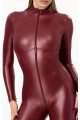 Combinaison Fetish Dark Romance Triple ZiP Bordeaux