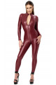 Combinaison Fetish Dark Romance Triple ZiP Bordeaux