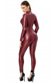 Combinaison Fetish Dark Romance Triple ZiP Bordeaux