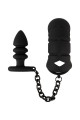 Cage à pénis avec plug anal - Black Velvets 