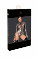 Body Transparent Argenté Triple Zip Moondust
