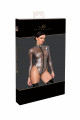 Body Transparent Argenté Triple Zip Moondust