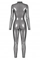 Combinaison Transparente Argentée Triple Zips Moondust