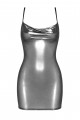 Mini Robe Transparente Argentée Moondust