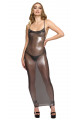 Robe longue Transparente Argentée Moondust