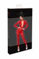 Combinaison Decolleté Vertige Dentelle Transparente Rouge Lovebite