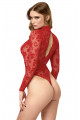Body String Dentelle Tran,sparente Rouge Lovebite