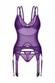 Corset et String Violet Vibres