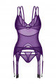 Corset et String Violet Vibres