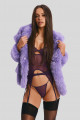Corset et String Violet Vibres