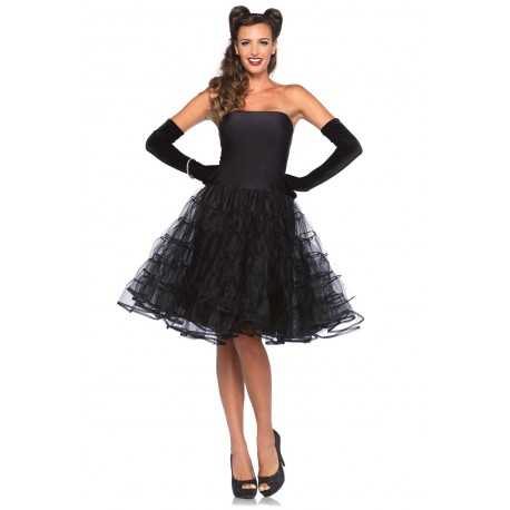 Costume Robe Swing Rockabilly Noire Ou Rouge