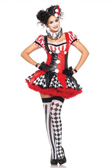 Costume Sexy Clown Arlequin