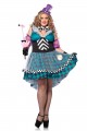 Costume Femme Mad Hatter Alice Grande Taille
