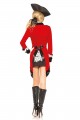 Costume Femme Pirateau Manteau Rouge Leg Avenue