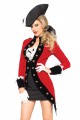 Costume Femme Pirateau Manteau Rouge
