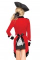 Costume Femme Pirateau Manteau Rouge Leg Avenue
