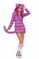 Costume Cozy Petite Chatte Rayée Fluo