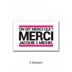 Pack 5 Autocollants Jacquie & Michel n°5