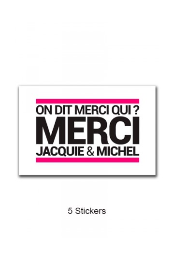 Pack 5 Autocollants Jacquie & Michel n°5