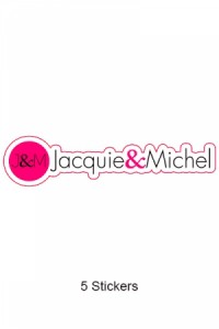 Pack 5 Autocollants Jacquie & Michel n°7 Jacquie & Michel