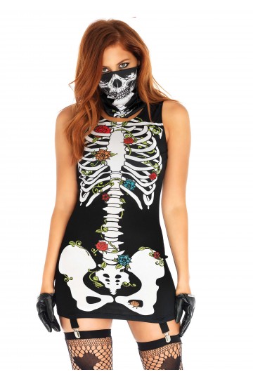 Robe Squelette Os Halloween