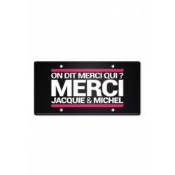 Plaque Métal on dit Merci Jacquie & Michel 