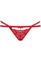 String Bijoux Strappy Rouge Obsessive