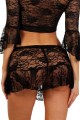 Mini Jupe Volant Dentelle Noir Spazm Clubwear By Soisbelle