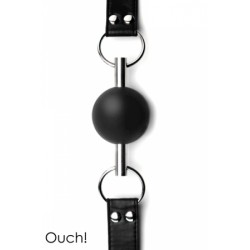 Baillon Bouche Boule Solid Ball Gag Noir