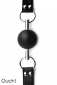 Baillon Bouche Boule Solid Ball Gag Noir Ouch!