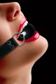 Baillon Bouche Boule Solid Ball Gag Noir Ouch!