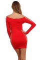 Robe Ultra Sexy ClubWear Ajourée Rouge Spazm Clubwear By Soisbelle