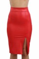 Jupe Longue Sexy Fendue Crayon Rouge Spazm Clubwear By Soisbelle