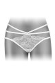 Culotte Ouverte Strappy Dentelle Blanche Nadia Selection Two-too