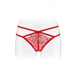 String Dentelle Rouge Ouvert Strappy Mylene