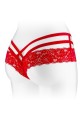 Tanga Ouvert Strappy Rouge Anne Selection Two-too