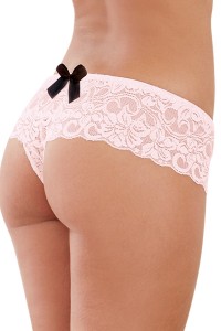 Shorty Ouvert Dentelle Vieux Rose Dreamgirl