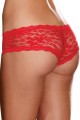 Shorty Taille Basse Dentelle Rouge Dreamgirl