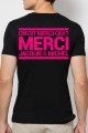 T Shirt Homme Jacquie et Michel Rose fluo Jacquie & Michel