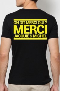 T Shirt Homme Jacquie et Michel Jaune Fluo Jacquie & Michel
