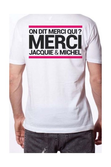 T Shirt Officiel Jacquie et Michel Blanc