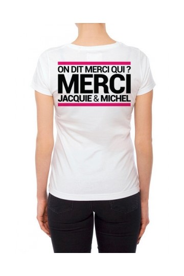 Tee-Shirt Femme Blanc Jacquie & Michel