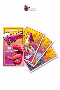 Carnet 10 Coupons Pipes Fellations Ozzé