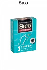 Préservatifs Sico SPERMICIDE x3 Sico