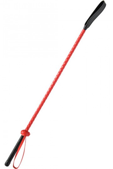 Cravache Rigide Rouge 60cm