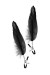 Pinces à Seins Réglable Plume Noir